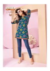 Crystal Vol 5 By Mayur Poplin Cotton Printed Ladies Top Wholesale Shop In Surat
