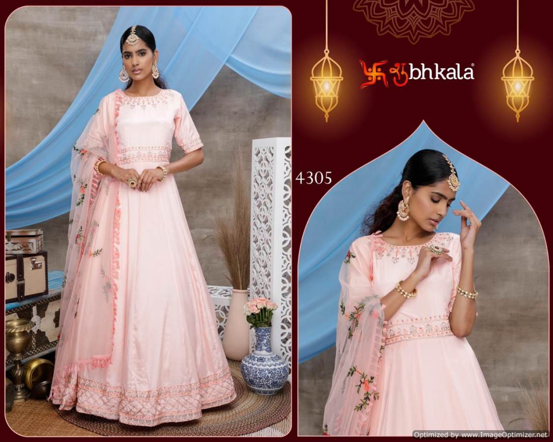 Subhkala Flory Vol 6 Latest Designer Festive Wear Embroidered Heavy Ladies Gown Collection (Single 1760/-)