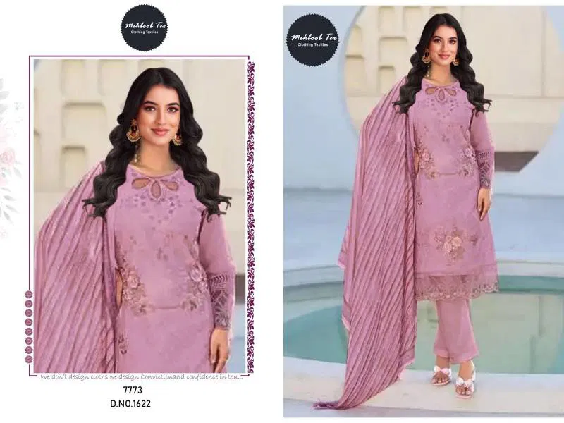 Mehboob Tex 1621 And 1622 Cotton Dupatta Pakistani Salwar Suits Suppliers In India