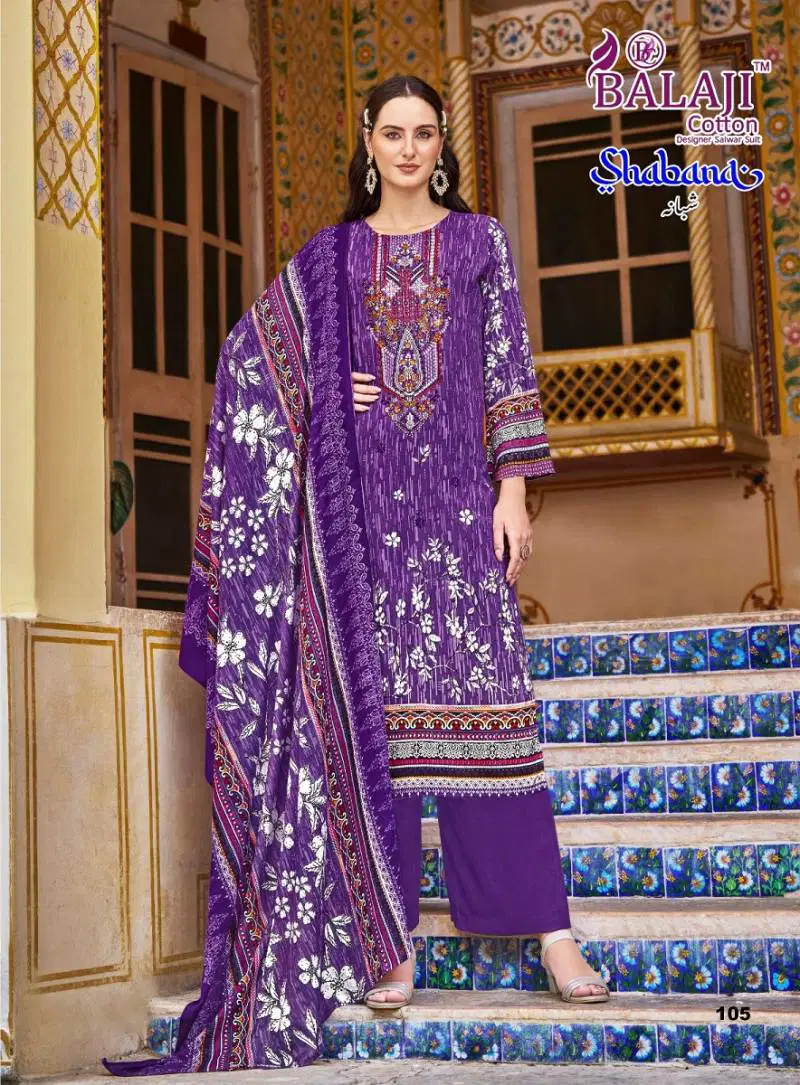 Shabana By Balaji Cotton Printed Karachi Dress Material Exporters In India