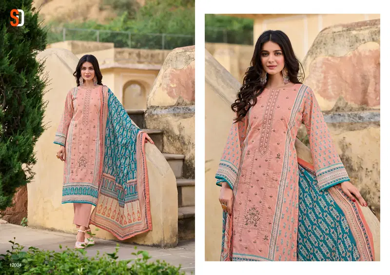 Bin Saeed Vol 12 By Shraddha Designer Cotton Dress Material Wholesale In India