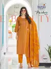 Parker Vol 1 By Radhika Jam Satin Kurti With Bottom Dupatta Exporters In India