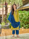 Kiwi By Aanchi Pure Vichitra Silk Kurti With Bottom Dupatta Wholesale Shop In Surat

