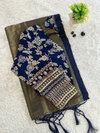 LC 651 By Laabh Pure Soft Tissue Silk Designer Readymade Blouse Sarees Manufacturers