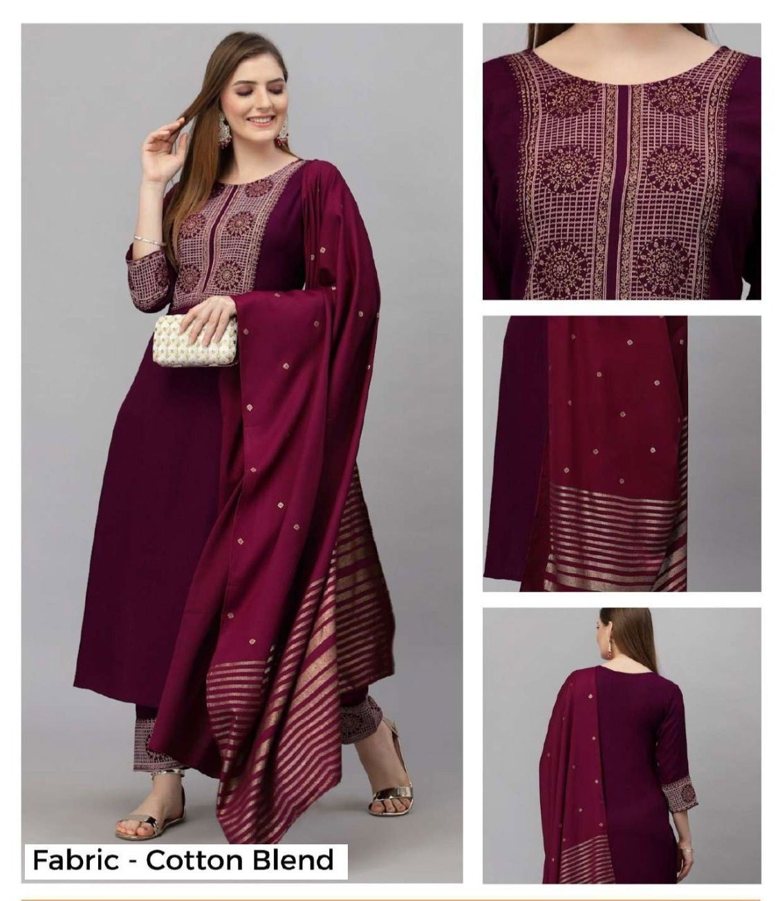 Av Daily Wear Best Kurti With Bottom Dupatta Wholesale Shop In Surat