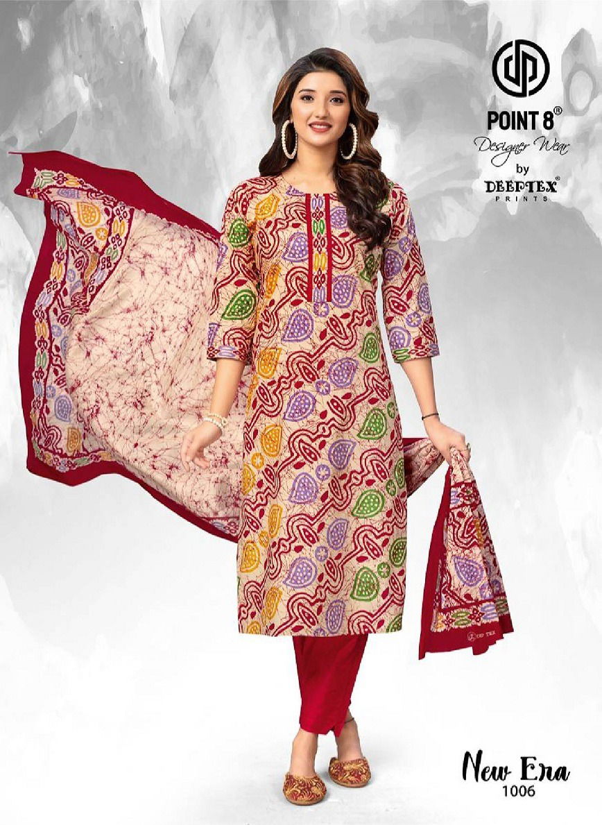 New Era Vol 1 By Deeptex Cotton Readymade Suit Exporters In India