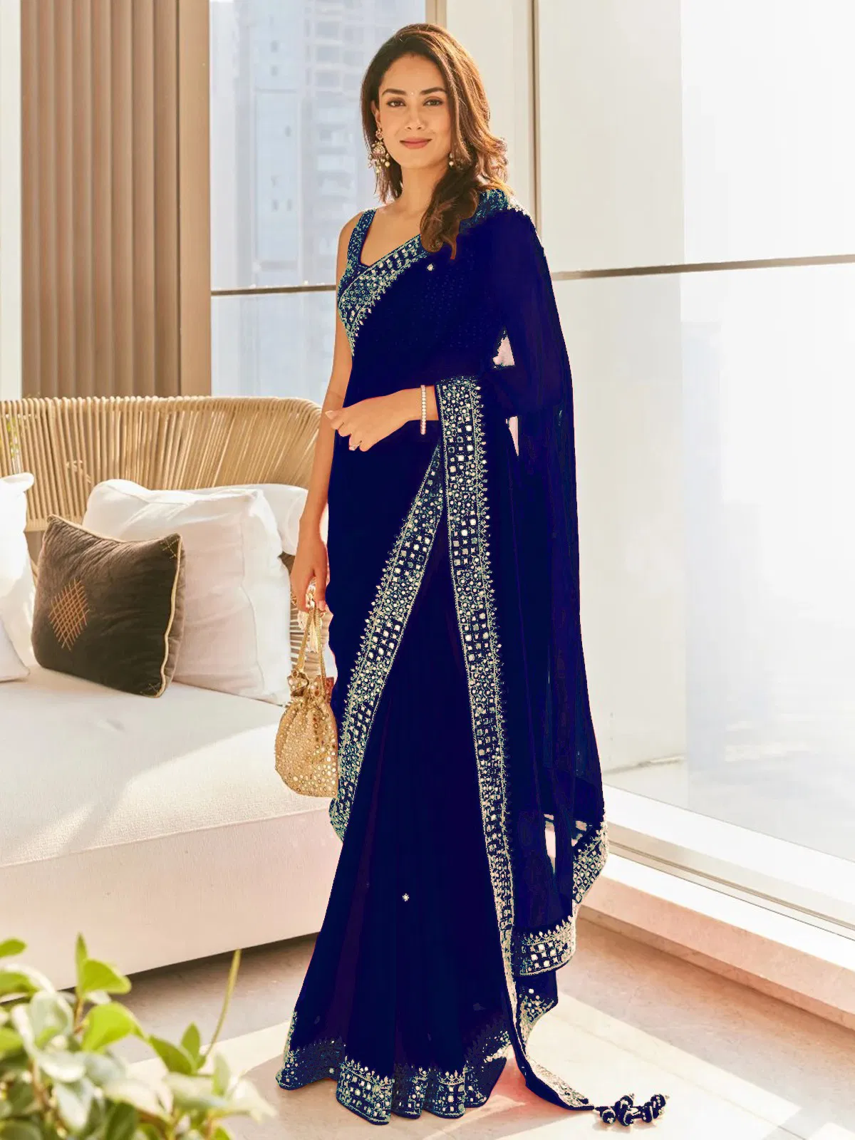 BT 381 Heavy Georgette Designer Sarees Wholesale Market In Surat