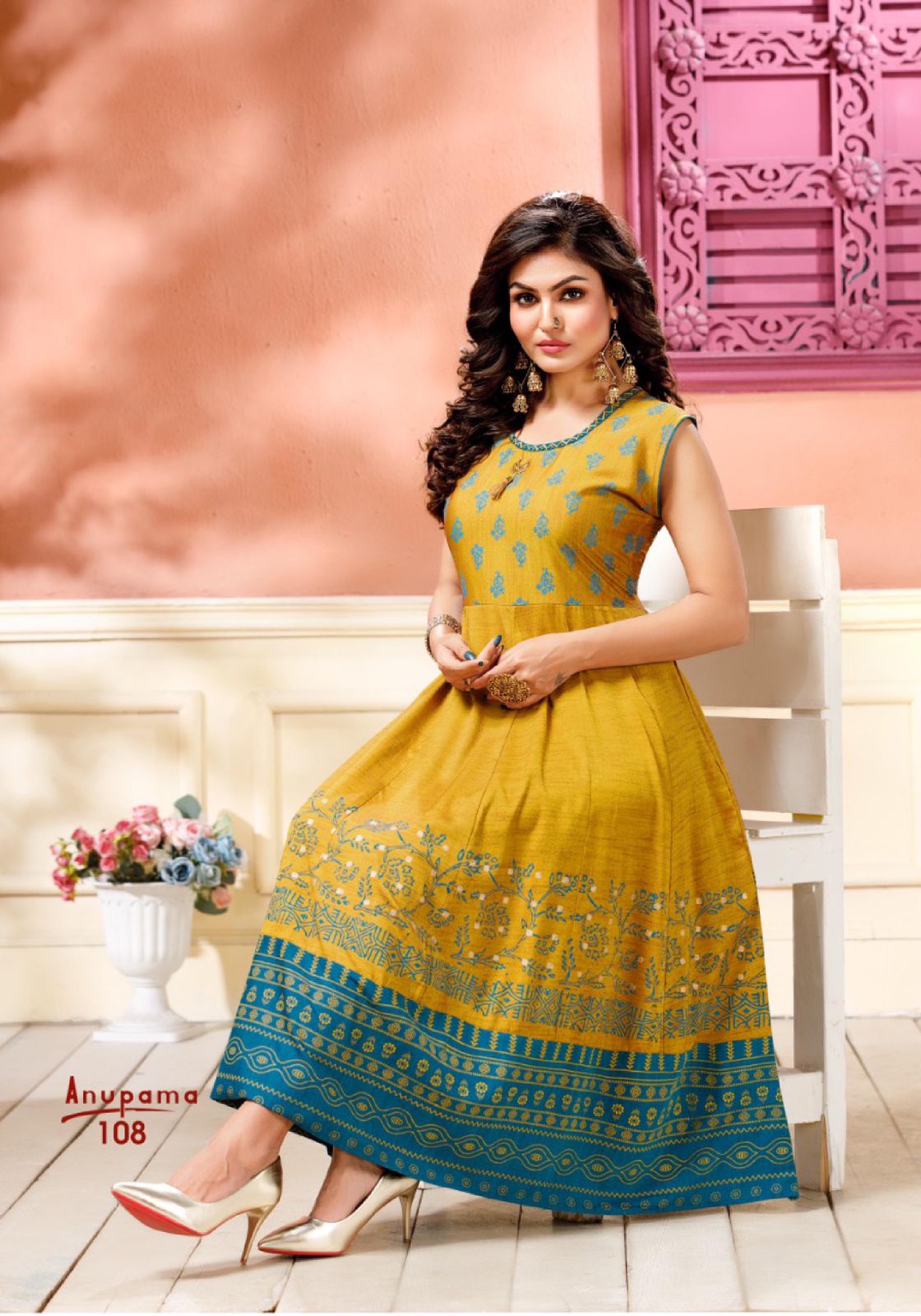 Anupama Ethnic Wear Fancy Designer Rayon Latest Anarkali Kurti Collection