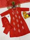KF 4082 Kalaai Cotton Embroidery Online Kurti With Bottom Dupatta Wholesale
