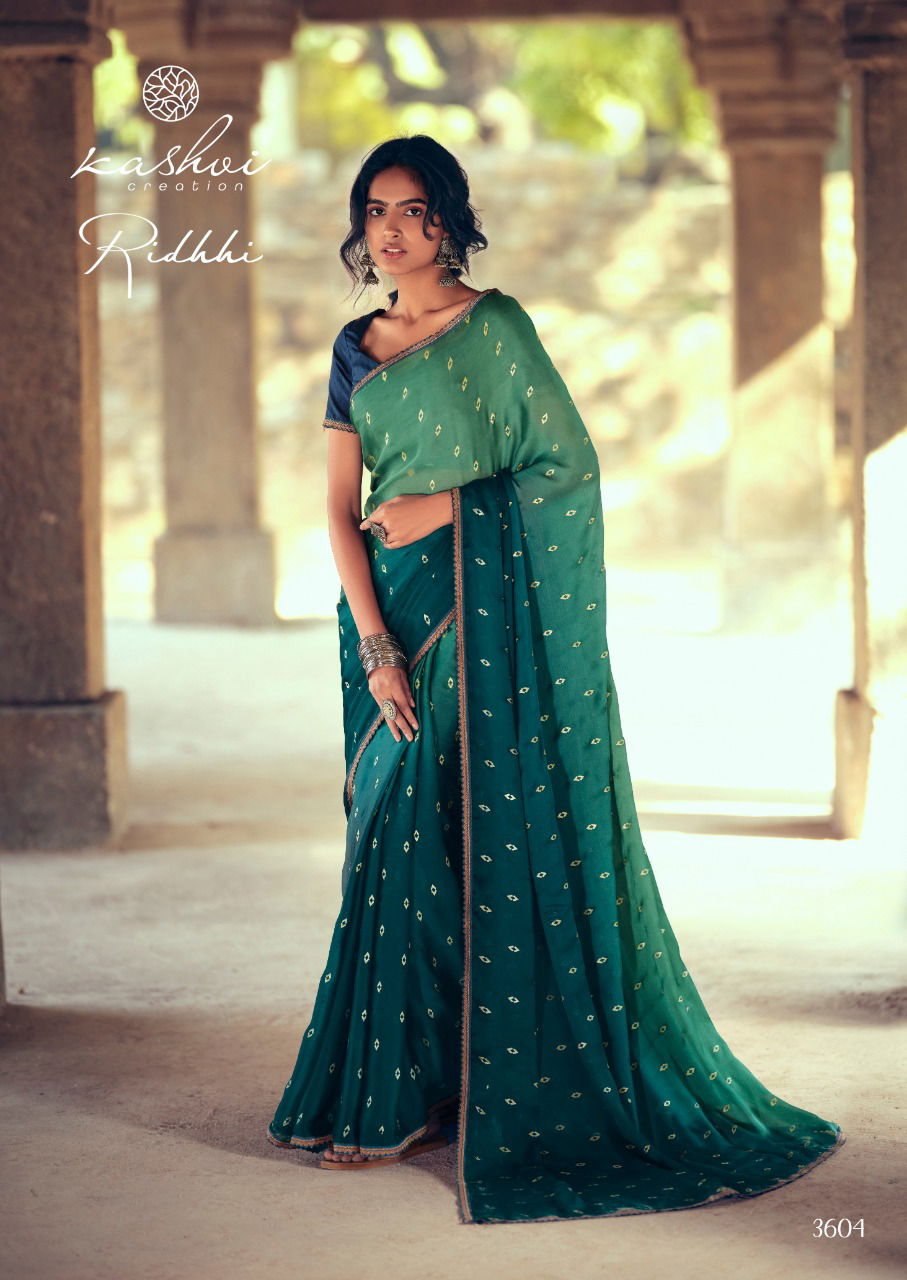 Kashvi Riddhi Latest Fancy Designer Silk Heavy Festive Wear Saree Collection
