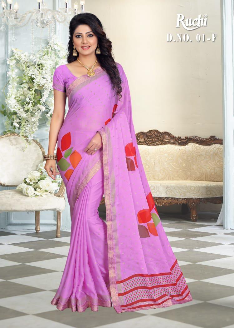 RUCHI Latest fancy Designer Regular Casual Wear silk georgette Saree Collection 