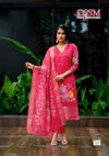 Sajni By Ossm Silk Jacquard Kurti With Bottom Dupatta Wholesale Shop In Surat