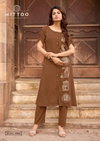 Baawri By Mittoo Rayon Threadwork Kurti With Bottom Wholesale Online