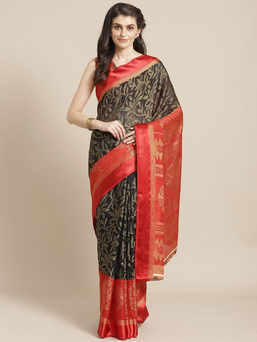Latest Designer Fancy Wear Brasso Saree Collection 