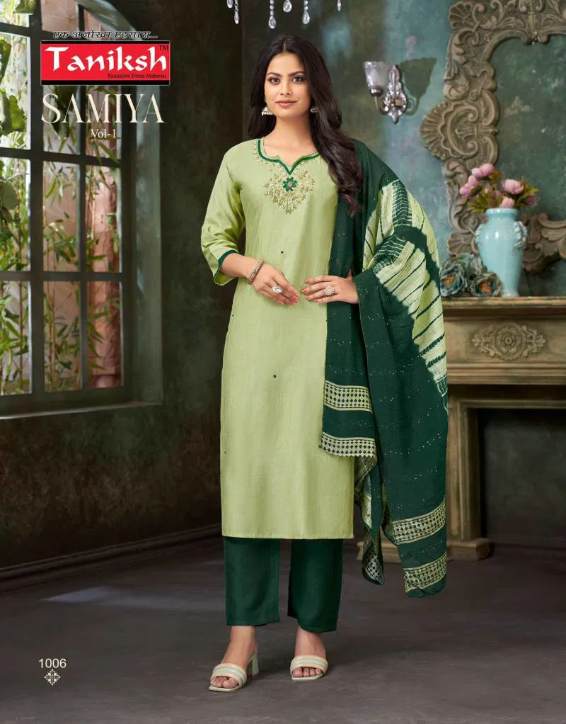 Samiya Vol 1 By Taniksh Vatican Kurti Bottom With Dupatta Wholesale Suppliers In Mumbai