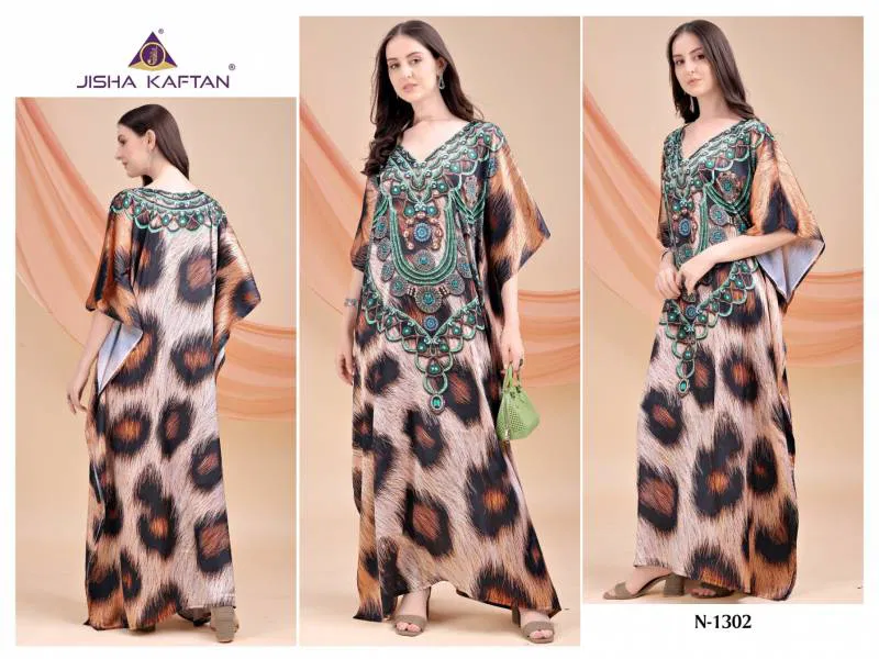 E Nazakat Vol 13 By Jelite Kaftan Japan Satin Printed Kaftans Online Wholesale