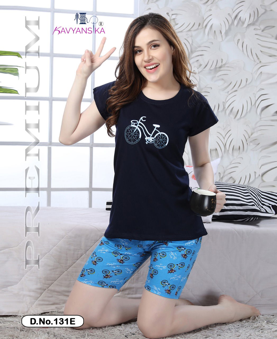 Kavyanshika Premium 131 Premium Exclusive Comfortable Hosiery With Super Fine Stitching Short Printed Hosiery Cotton Collection Collection
