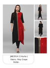 Black And Red Colour Janasya Designer Kurti Catalog 2014