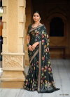 Black Colour Sahar By Sr Viscose Printed Saree Wholesale Shop In Surat 1002