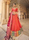 Dark Orange Colour Tathstu Hit Collection Wedding Wear Silk Lehenga Wholesale Market In Surat 5402
