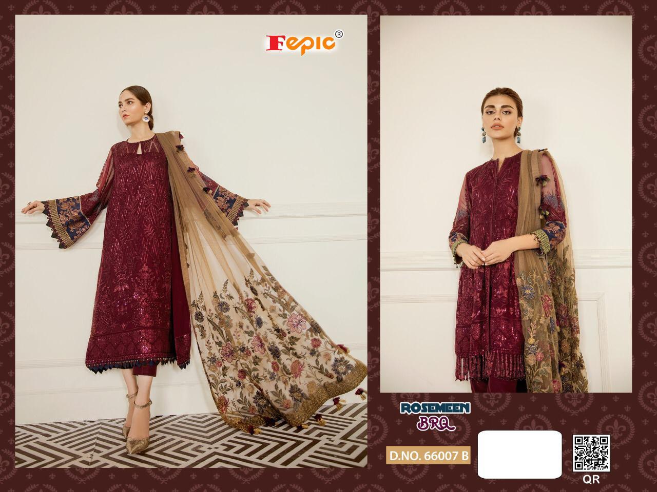 Fepic ROSEMEEN Georgette Pakistani Designer Salwar Suit Collections