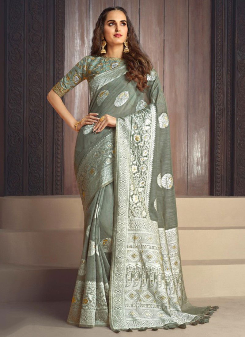 Bunai Vol 3 Wholsale Printed Weaving Sarees Catalog