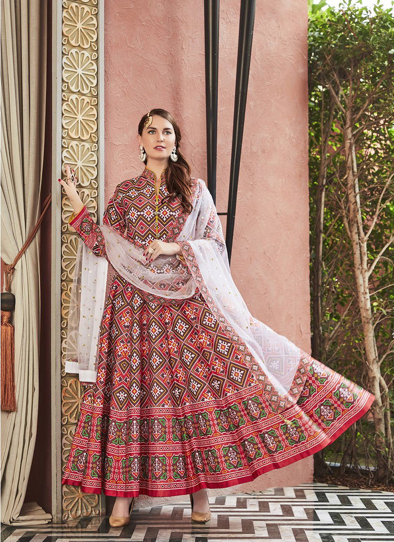 Red Designer Heavy Pure Killer Silk Party Wear Wedding Salwar Suit 1038