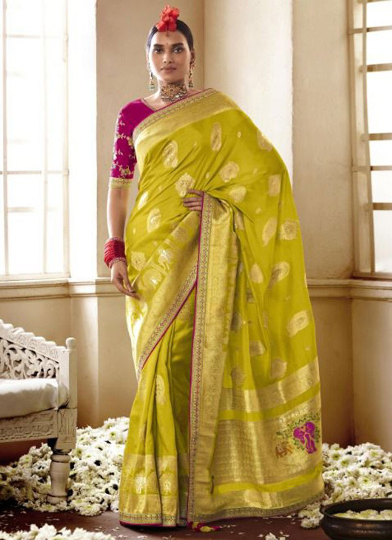 Meenakari Wholesale Ethnic Wear Silk Saree Catalog