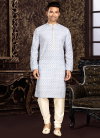 Light Blue Colour Outluk 116 Party Wear Mens Kurta Pajama Catalog 116003