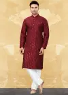 Maroon Colour Outluk Vol 113 Function Wear Mens Kurta Pajama Catalog 113001
