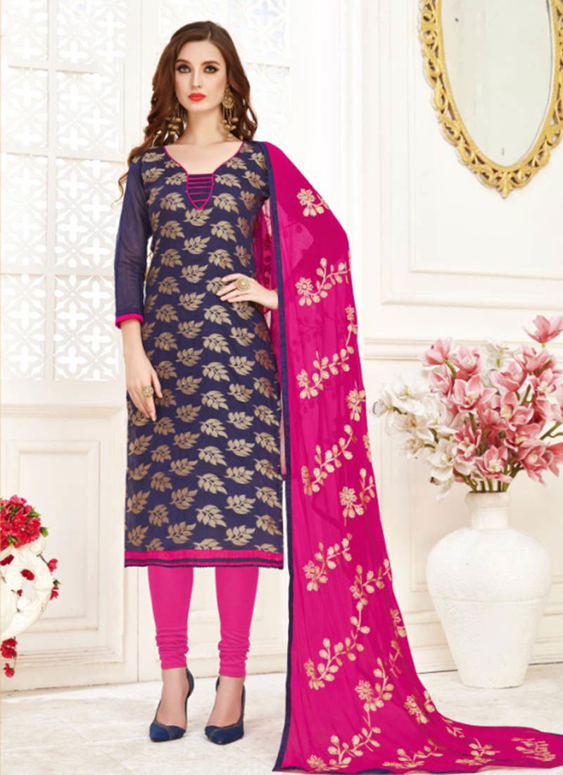 Blue Color Rahul NX Mantra vol 1 Readymade Designer Banarasi Jacquard Salwar Suit 1007