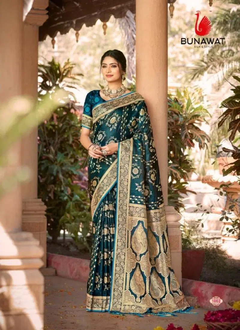 Tana Bana (Satan) By Bunawat Satan Silk Wedding Sarees Manufacturers