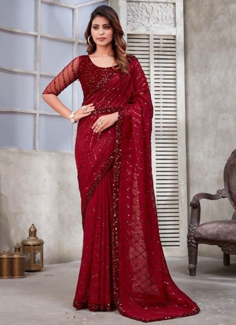 491 Colours Designer Party Wear Sarees Catalog
