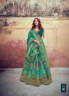 Teal Blue Multi Colour Tathstu Hit Collection Wedding Wear Silk Lehenga Wholesale Market In Surat 4902