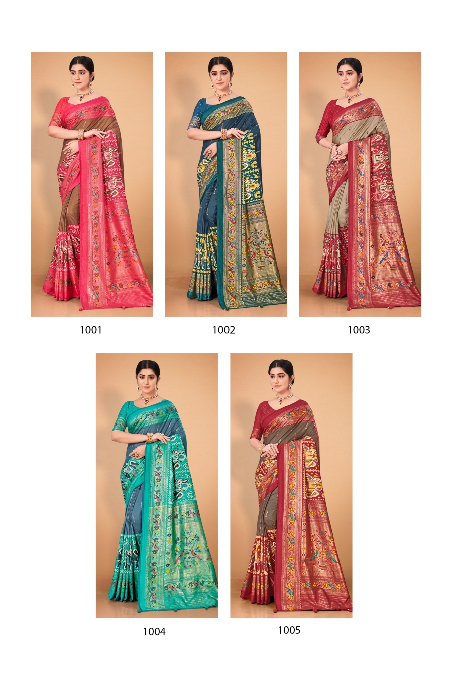 MAHARANI BY REWAA 525 TO 525-I SERIES PATOLA SILK SAREES