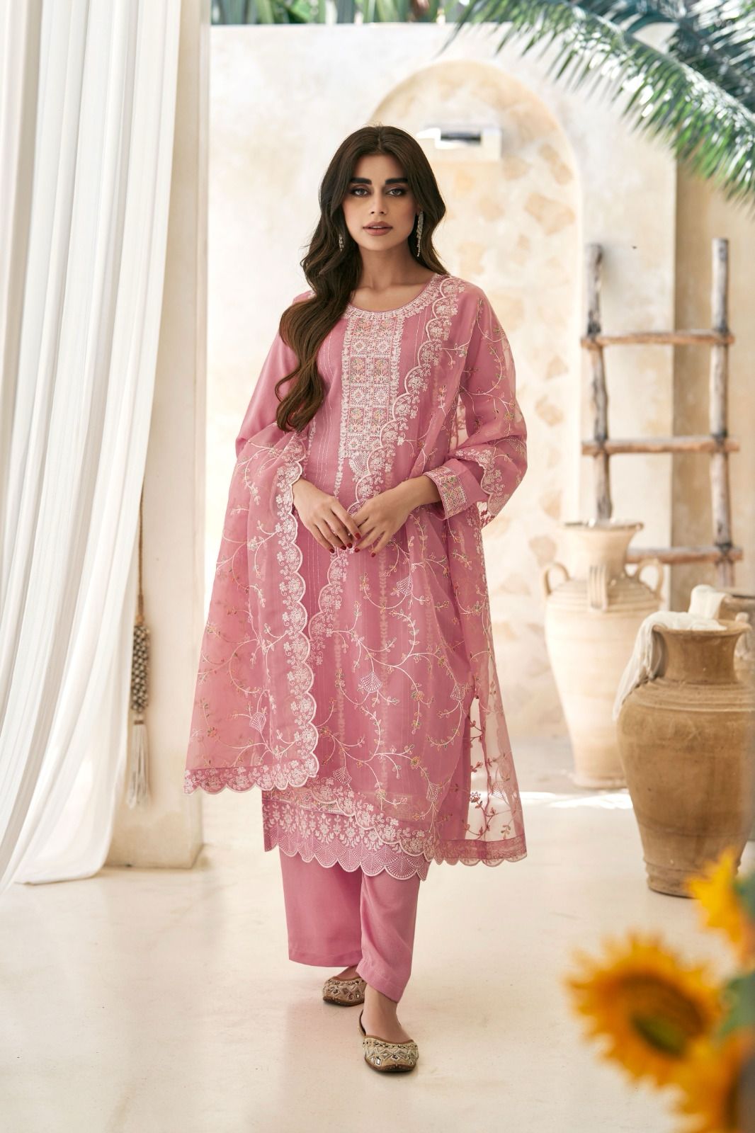 Buy Biba Olive Green Printed Anarkali Salwar Suit With Dupatta - Kurta Sets  for Women 1424347 | Myntra