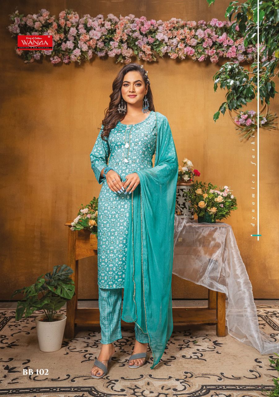 Elegant, designer pure heavy jam cotton suit with embroidery along with  beautiful printed soft cotton bottom