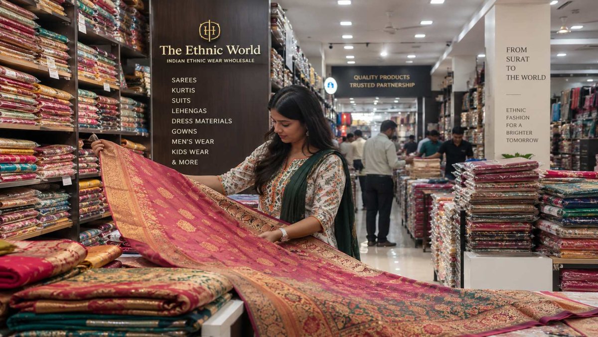 The Ethnic World Surat textile business