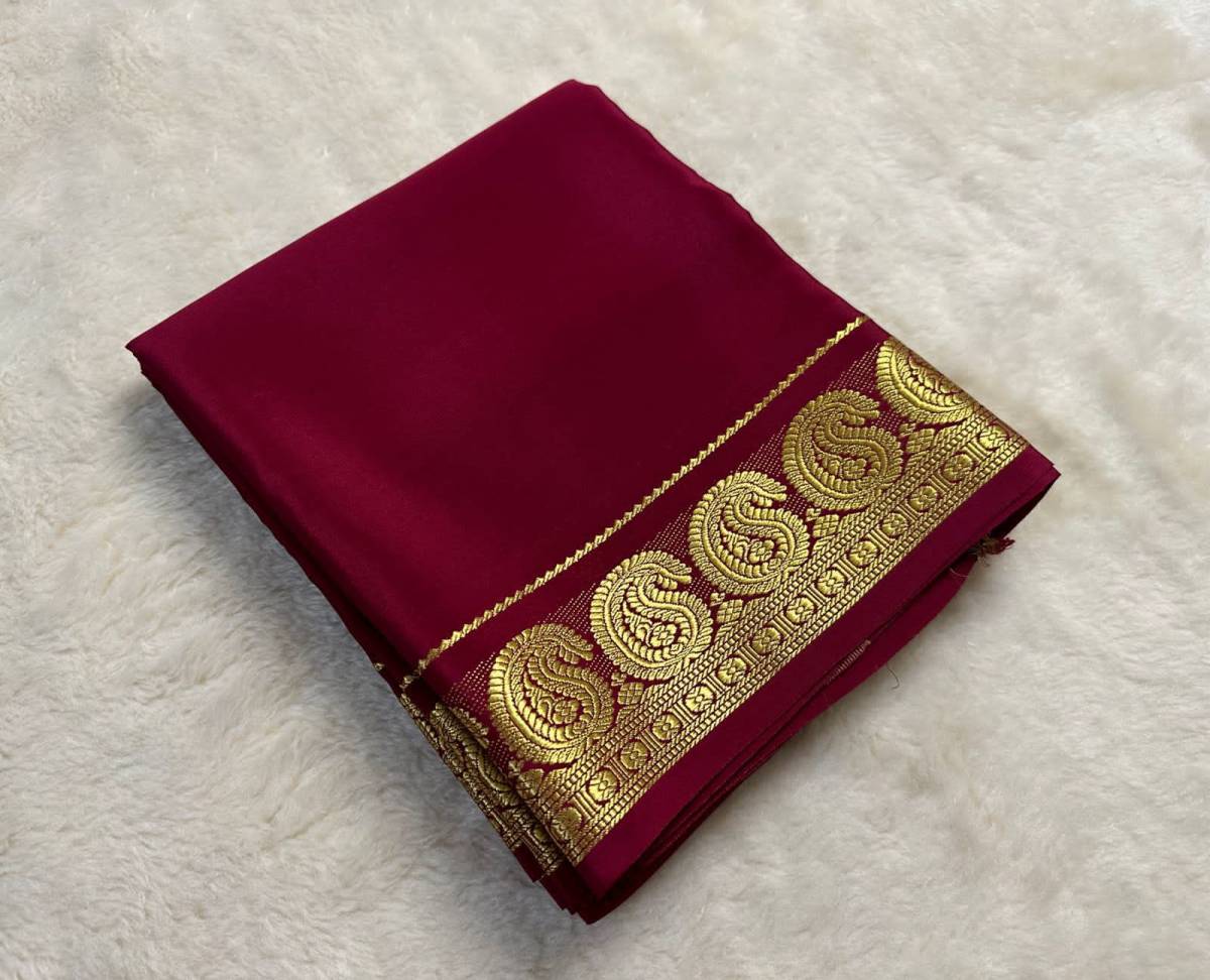 mysore crepe silk sarees wholesale | TCS014 | attractive colours - AB & Abi  Fashions