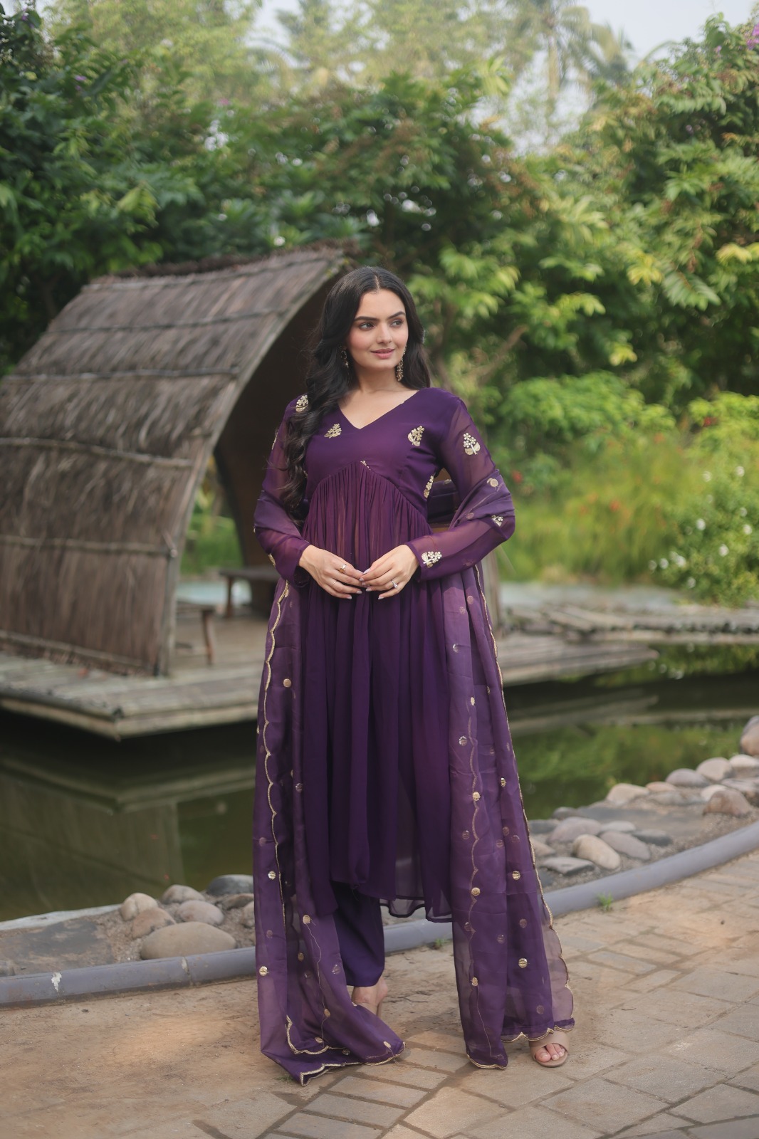 Tanishk Sharddha Alia Cut Cotton Kurti With Bottom Dupatta Collection:  Textilecatalog