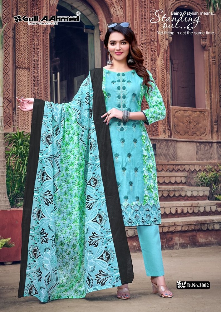 GULL AHMED VOL 5 - Pure Lawn cotton fabric pakistani print dress material -  Salwar Kameez Wholesaler | Kurtis Wholesaler | Sarees