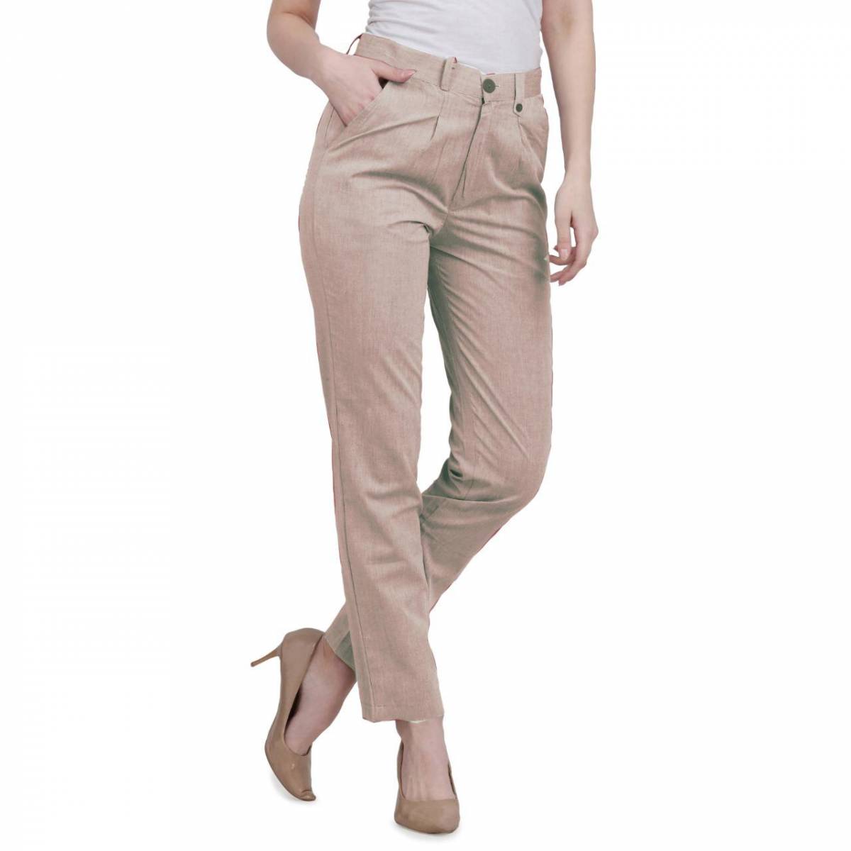 Buy J B Fashion Trousers Pants for Women | Trousers Pant for Women | Western  Trousers Pants for Women | Women Trousers Pant | Trousers Pantes (J-P-15)  (L) Grey at Amazon.in