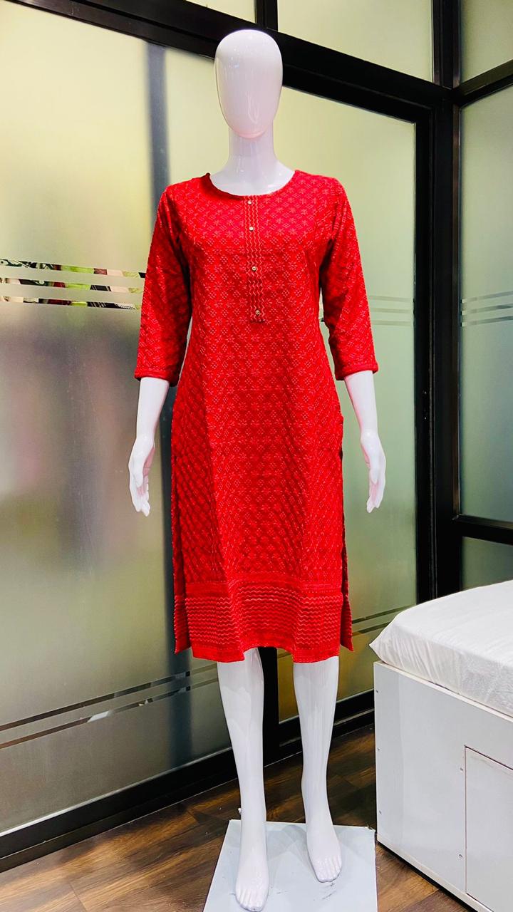 Cotton Chikan Kurti Top, Age Group : Adults at Best Price in Chennai |  Yaseen tex