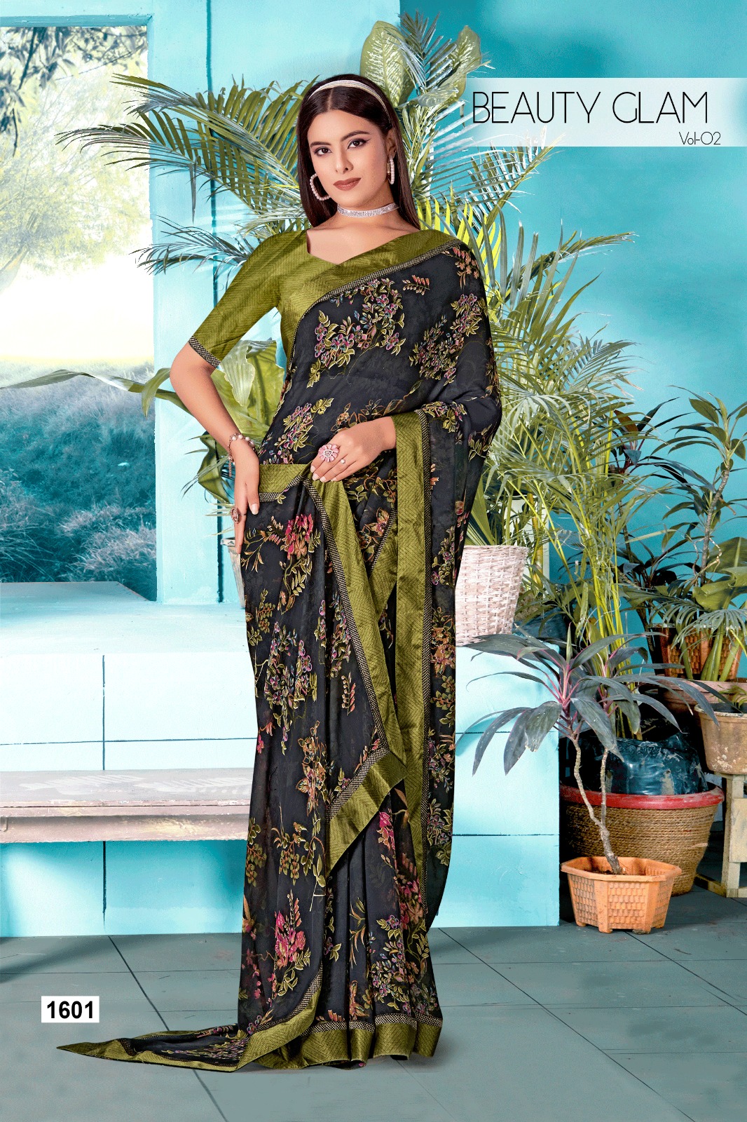 Buy kashvi sarees Printed Daily Wear Georgette Pink, Beige Sarees Online @  Best Price In India | Flipkart.com