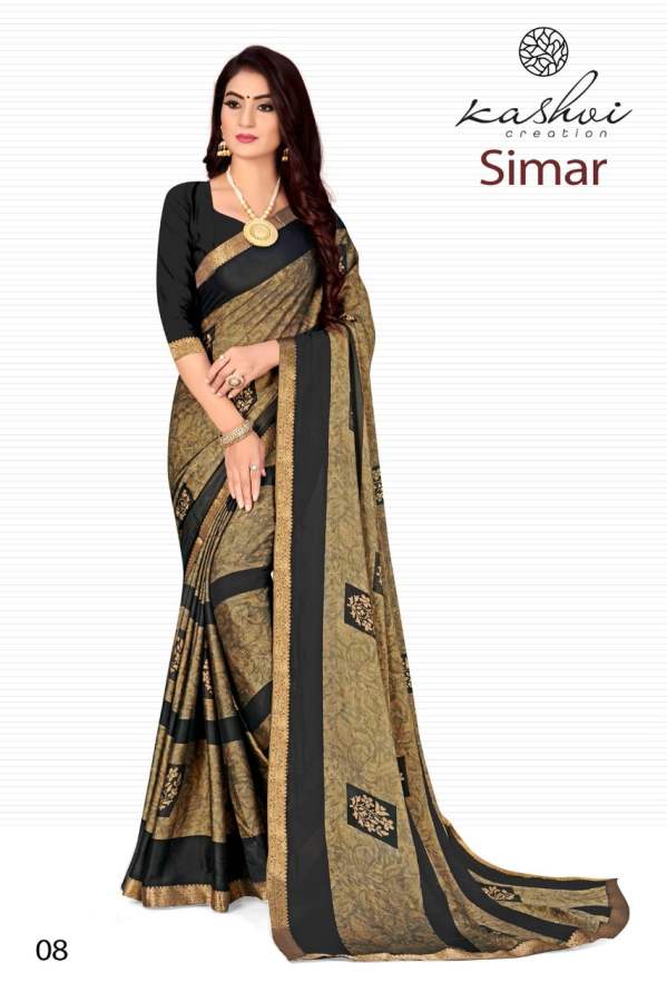 Buy Daily wear Pink Printed Work Georgette Saree Online From Surat  Wholesale Shop.