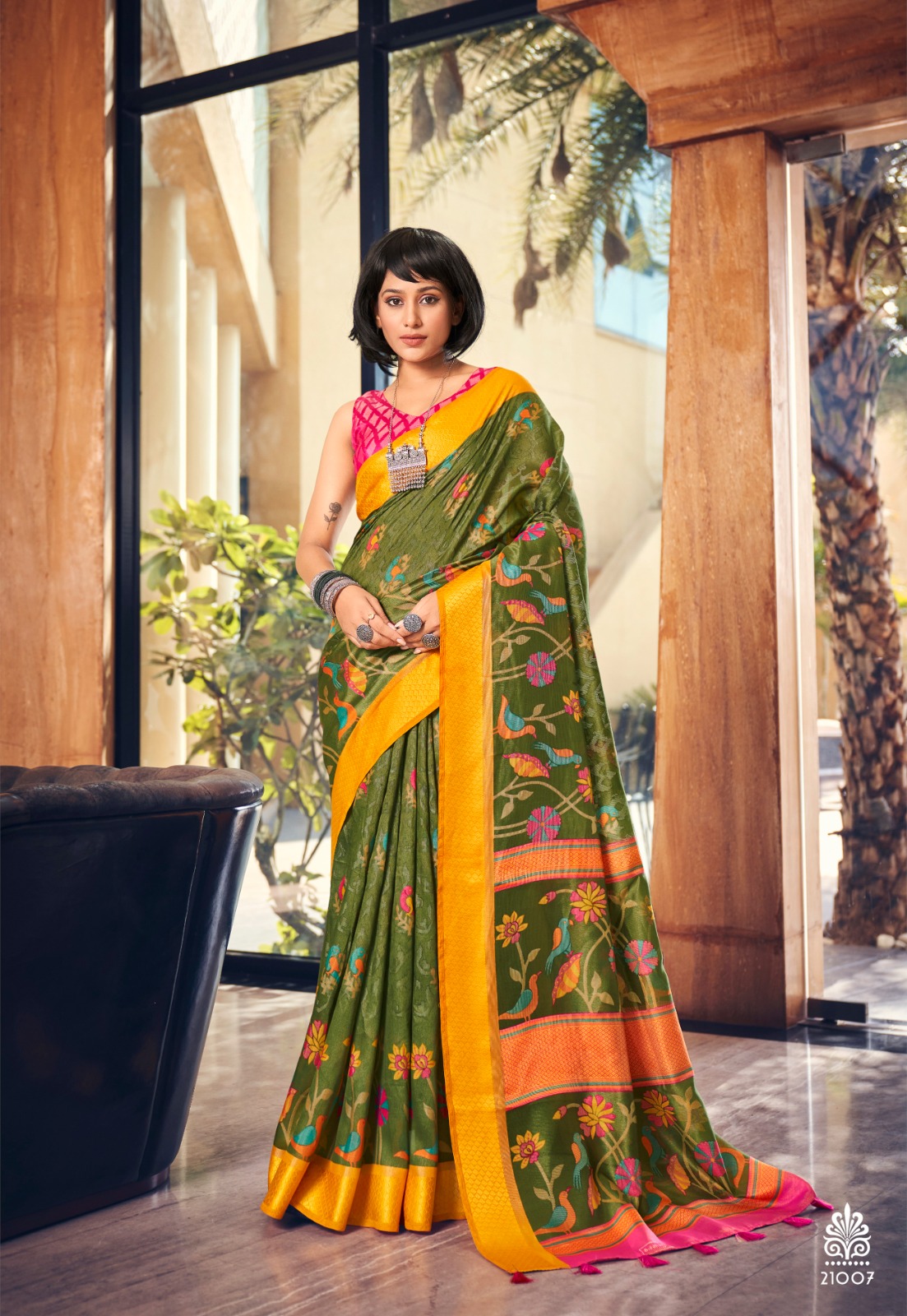 RAINBOW :THE FIRE PITCH SAREE COLLECTIONS: – Moolchand Mill Pvt Ltd