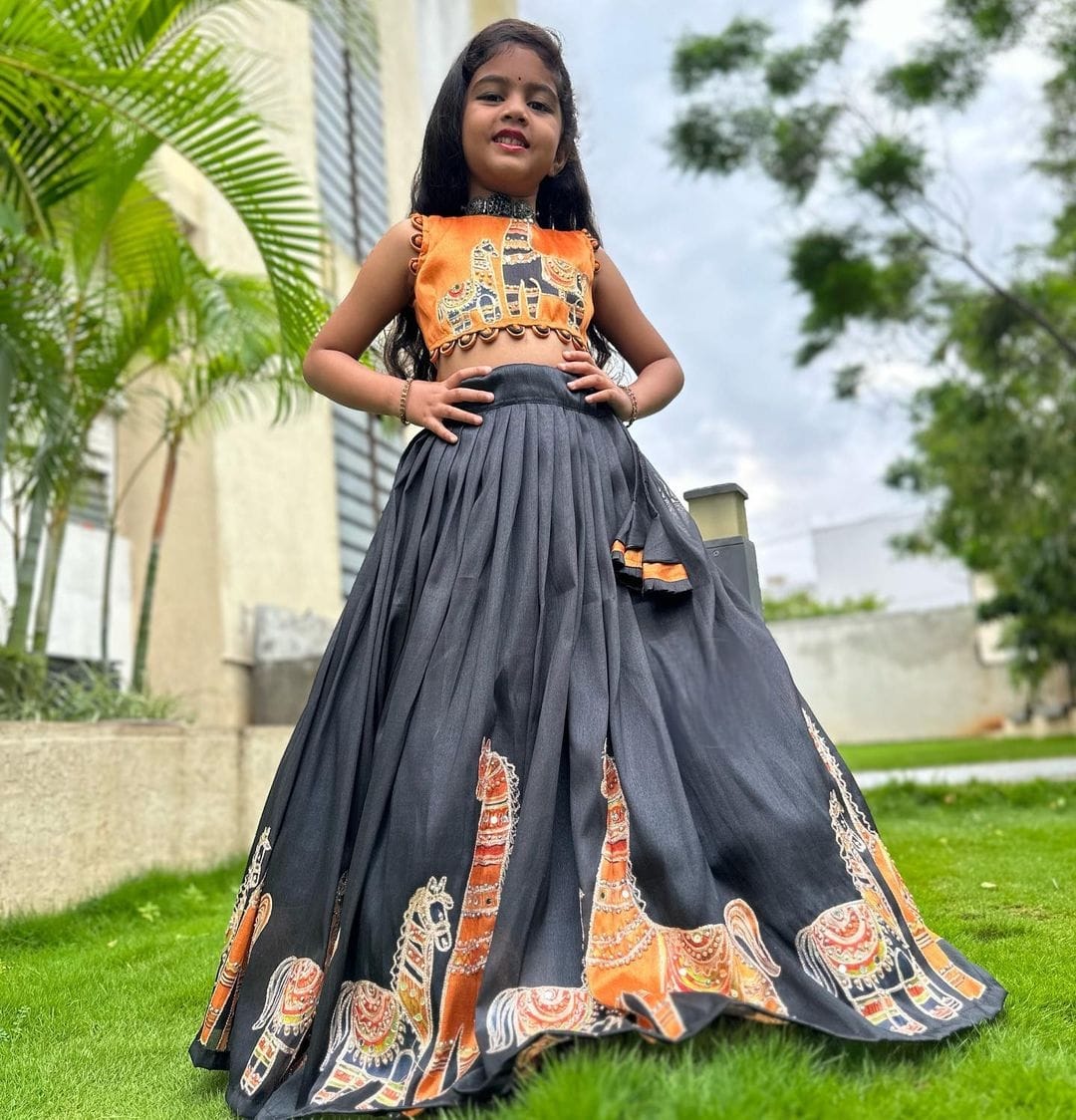 Ghagra choli for store kids