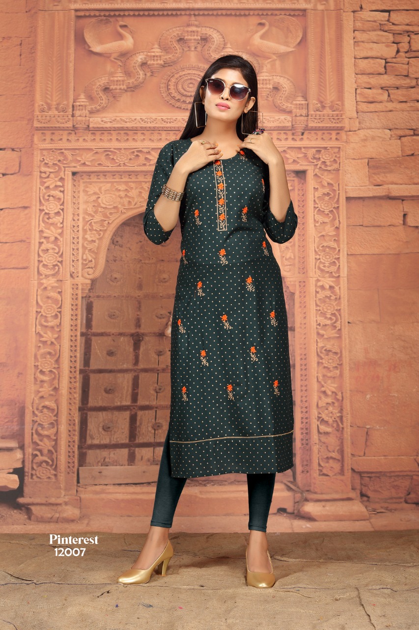 Oxford Blue Ajrakh Kurta WA287A | Simple kurta designs, Kurta neck design,  Stylish dress designs