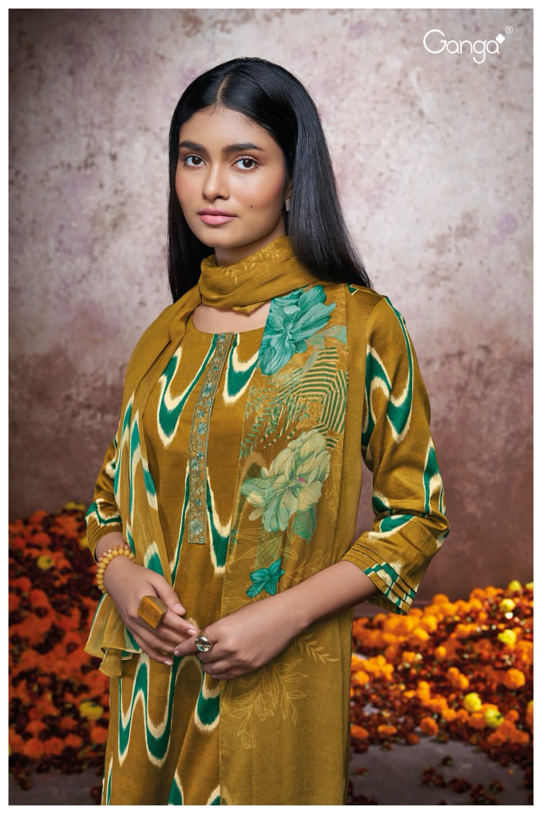 Romy 2062 By Ganga Heavy Designer Dress Material Catalog - The Ethnic World
