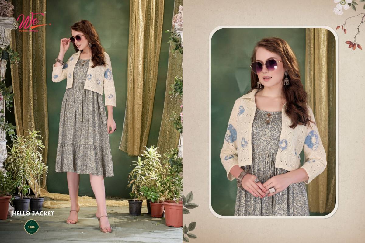 Beautiful jacket-kurti.